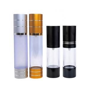 15ml 30ml 50ml 100ml 120ml Luxury Empty Cream Gold Silver Frosted Cosmetic Plastic Spray Lotion Airless Pump Bottle