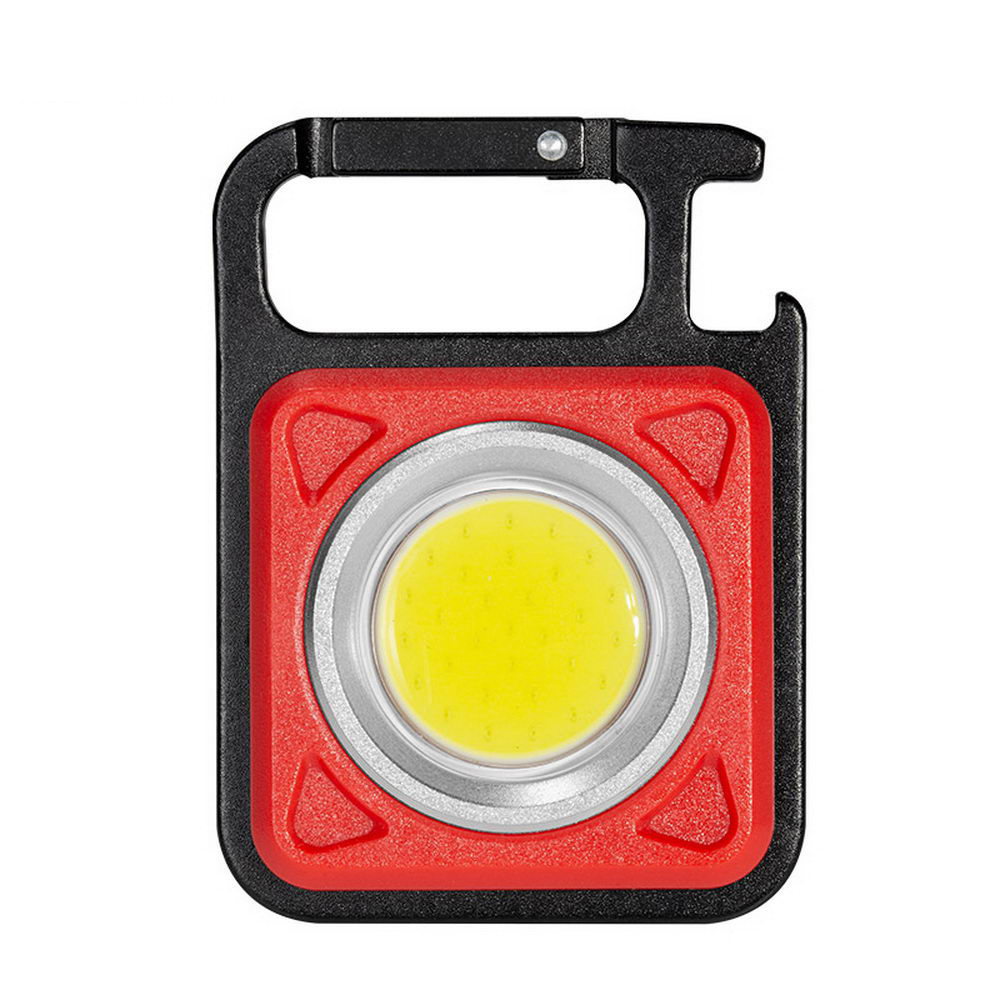 Key Chain Light Multi-Functional Outdoor Camping Portable Car Emergency Working Light Cob Mini Flashlight