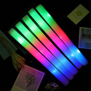 Glow LED Light Stick Props Luminous Sponge Cheer-up Aid Flash Stick LED Colorful Foam Glow Sticks