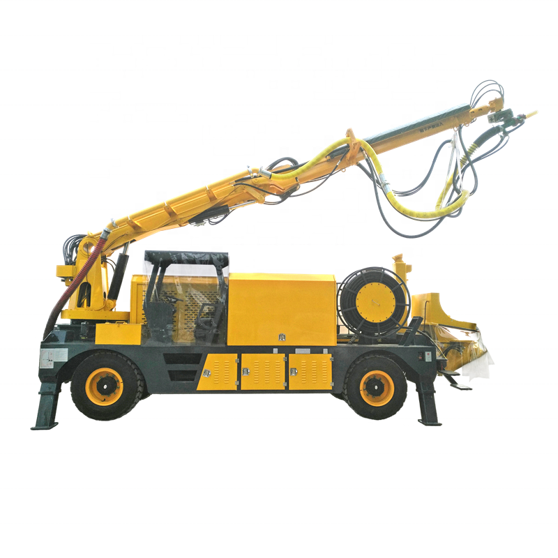 Concrete wet spray truck large tunnel spraying shotcrete machine factory sales