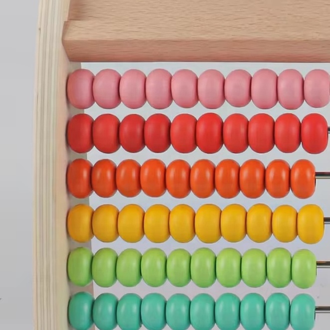 Wooden Abacus Classic Educational Counting Toy With  Beads Counting Frame Toy Abacus For Kids Math Children Toys