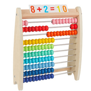 Wooden Abacus Classic Educational Counting Toy With  Beads Counting Frame Toy Abacus For Kids Math Children Toys