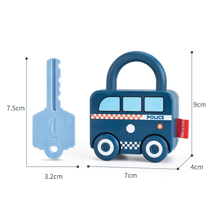 QINGTANG Lock and Key Car Toys Montessori Educational Learning Toys Lock Toys for Toddlers