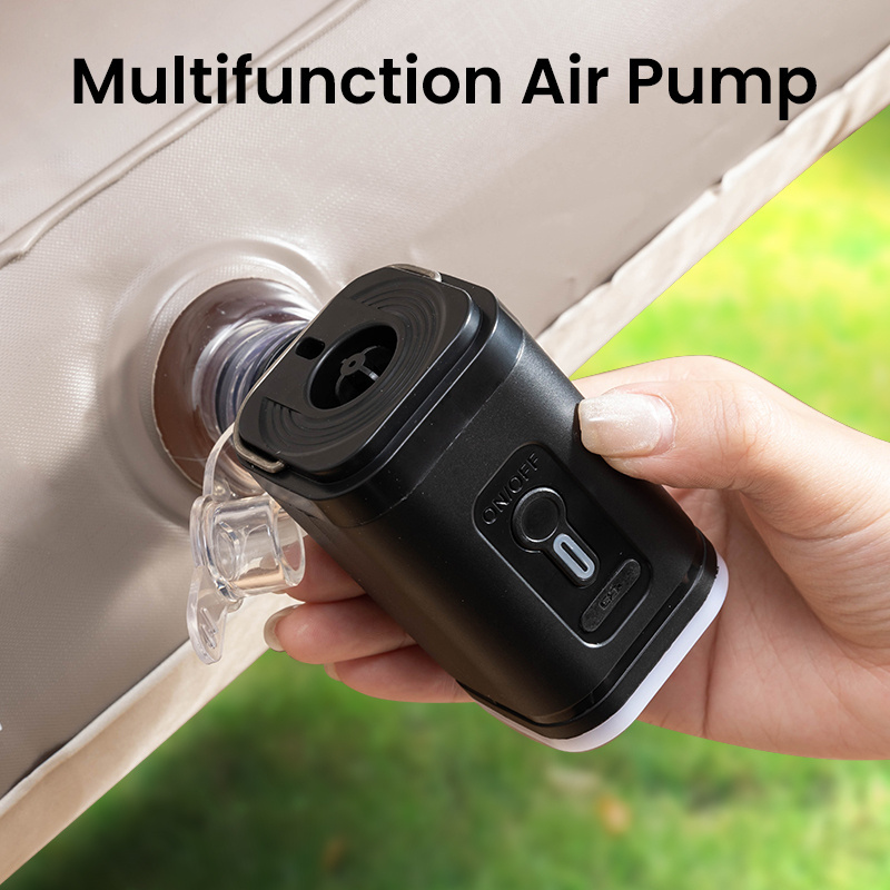 Portable Air Pump for Inflatables Mini Air Mattress Pump with Camping Light Inflator Pump for Pool Floats Swimming Rings BestSuppliers