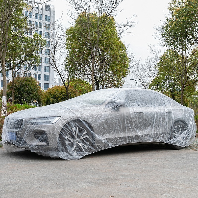 manufacturer custom waterproof dust proof car cover transparent disposable full car covers for salesor