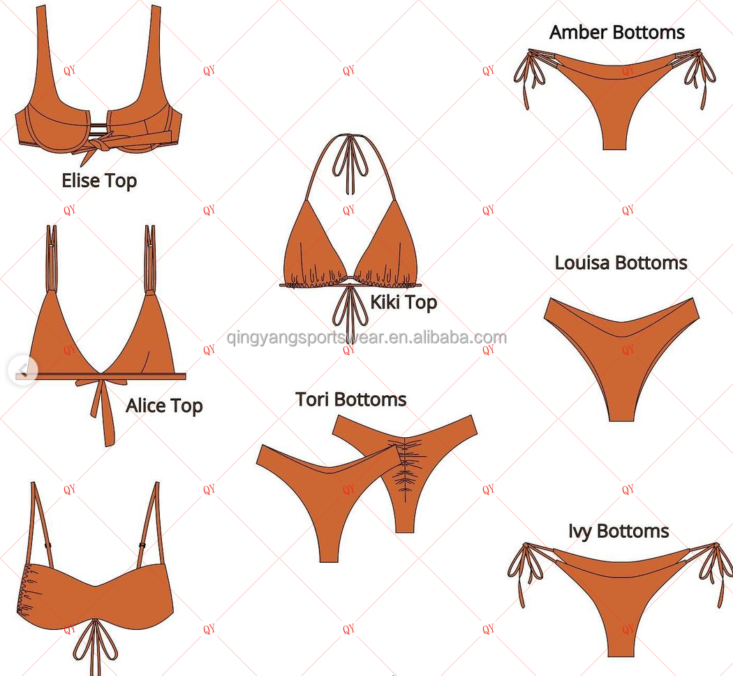 Custom girls Extreme Micro Thong Bikini Hot Sexy Mini Transparent Swimwear High Quality Leather Plus Size Triangle Beachwear