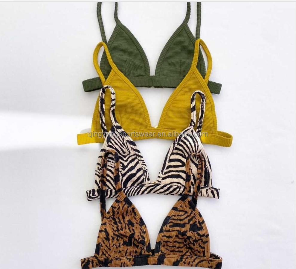 2023 USA Swimwear Manufacture Mature Women Bikini Recycled Polyester Swimwear Eco Friendly Swimsuit