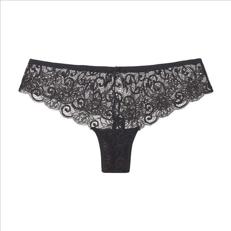 Modern Ladies Underwear Panties Custom Logo Inner Wear Low Waist Sexy Women's Lace Thongs Lace Panties