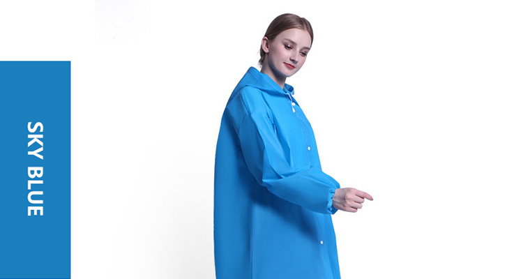 Raincoat Manufacturers Customized Environmental Friendly Reusable Eva Raincoat Poncho Rain Jacket Raincoats