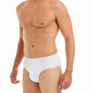 Factory 20-Pack Mens Disposable panties 100% Cotton Underwear Disposable spa briefs