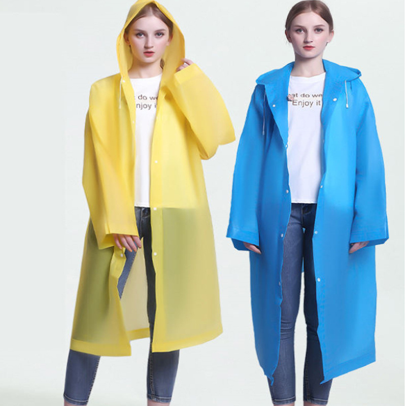 Raincoat Manufacturers Customized Environmental Friendly Reusable Eva Raincoat Poncho Rain Jacket Raincoats