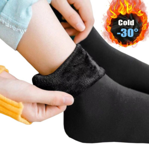 Women/Men Winter Warm Thicken Thermal Socks Wool Cashmere Snow Black Skin Seamless Sock Velvet Soft Boots Floor Sleeping Socks