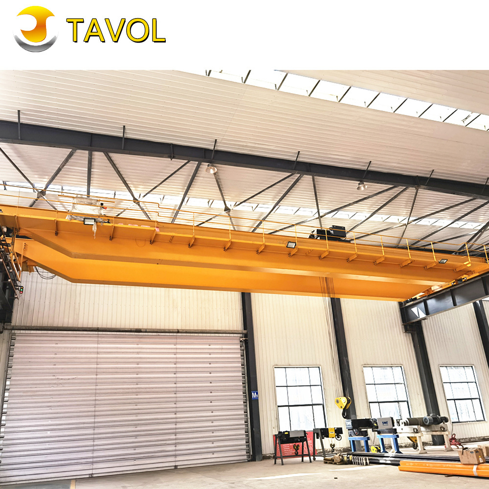 TAVOL Qd Type 20 Ton 40 Ton 60 Ton Heavy Duty Euro Design Double Beam Overhead Crane for Heavy Industry Workshop