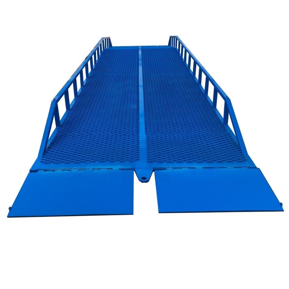 CE Certificate 4 ton -15 ton Mobile  Hydraulic Load Dock Forklift Yard Container Ramp for Sale