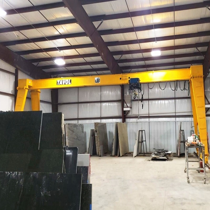 Warehouse Used  Single Beam Overhead Gantry Crane 5 ton 10 ton 25 ton for Marble/Concrete Factory