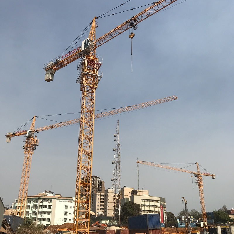 TC Model Construction Tower Crane Price  6 Ton 8 Ton 10 ton 12 ton 18 ton Construction Tower Crane  Hot Sales