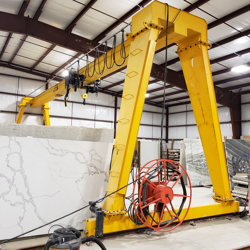 Warehouse Used  Single Beam Overhead Gantry Crane 5 ton 10 ton 25 ton for Marble/Concrete Factory