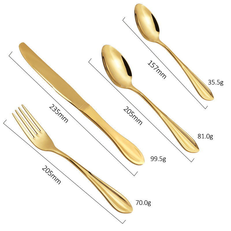 Wholesale High Quality Stainless Steel Cutlery Fork Spoon Knife Luxury Silverware Flatware For Wedding Restaurant Hotel