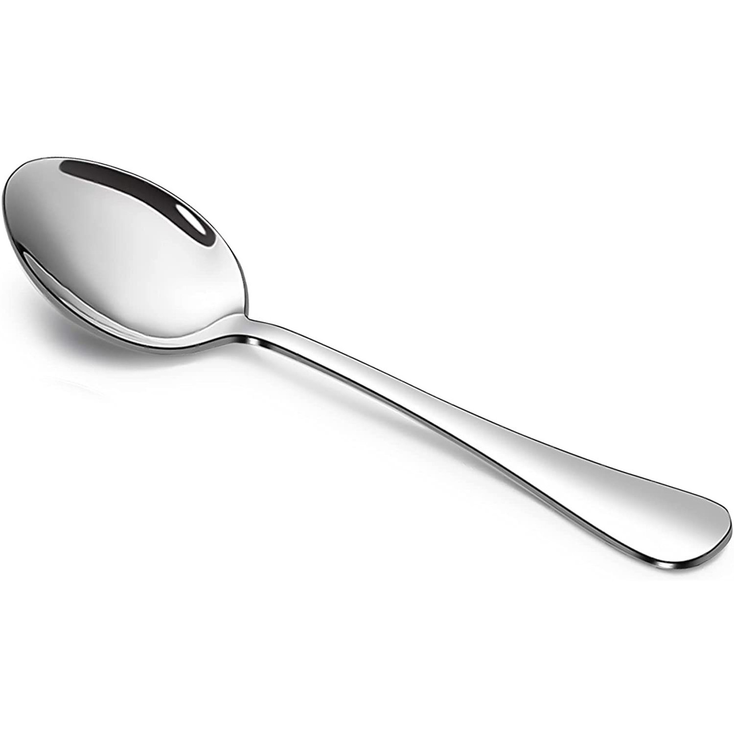 Custom Kitchen Cutlery Metal Flatware Silver Stainless Steel Serving Dinner Salad Rice Dessert Soup Table Spoon