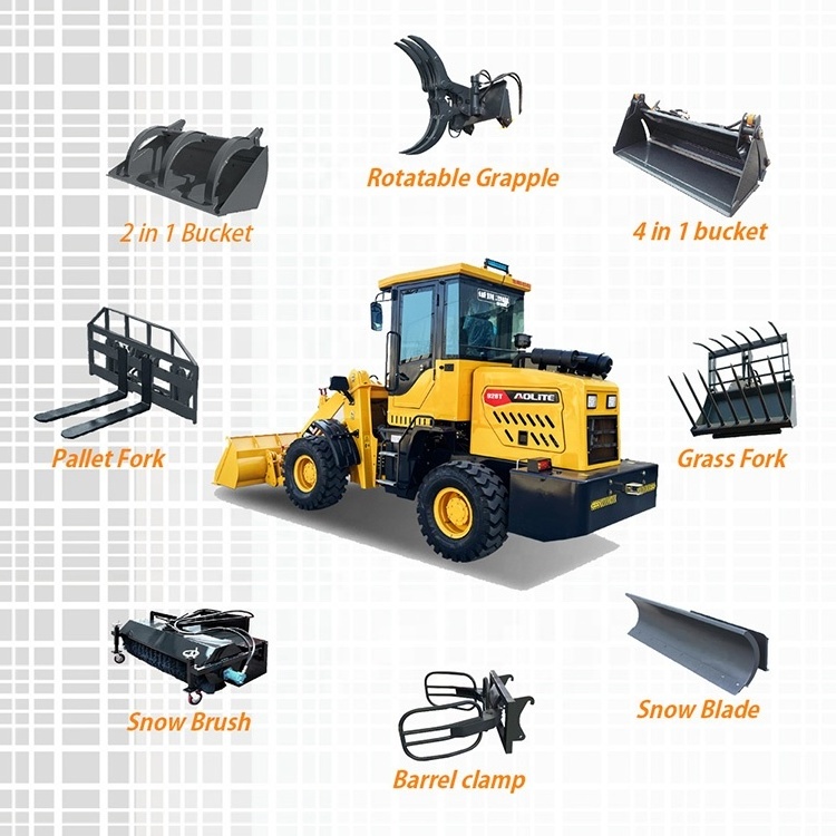 AOLITE CE EURO 5 EPA4 Backhoe loaders Chinese mini small backhoe excavator loader Best value for money kat jcb