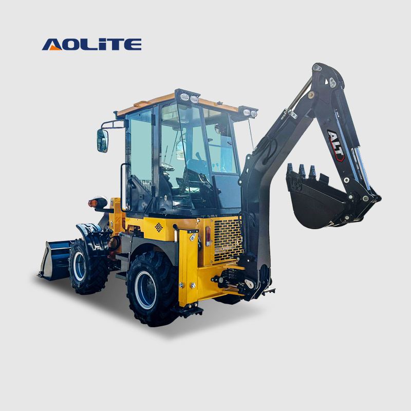 AOLITE BL35-12 CE chinese mini front end wheel telescopic backhoe loader 4x4 ALT small backhoe excavator loader for sale backhoe