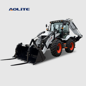 AOLITE CE EURO 5 EPA4 Backhoe loaders105 Chinese mini small backhoe excavator loader front end wheel loader ALT CE EAC