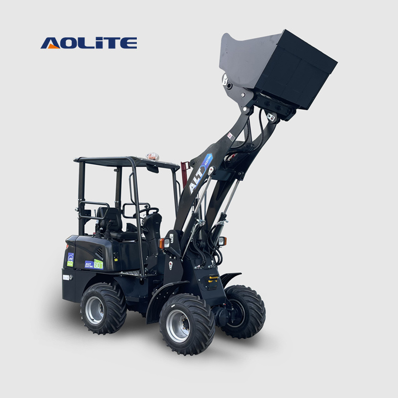 ALT mini all tarrain new AOLITE mini electric loader telescopic front wheel mini loader made in china 4X4 price for sale