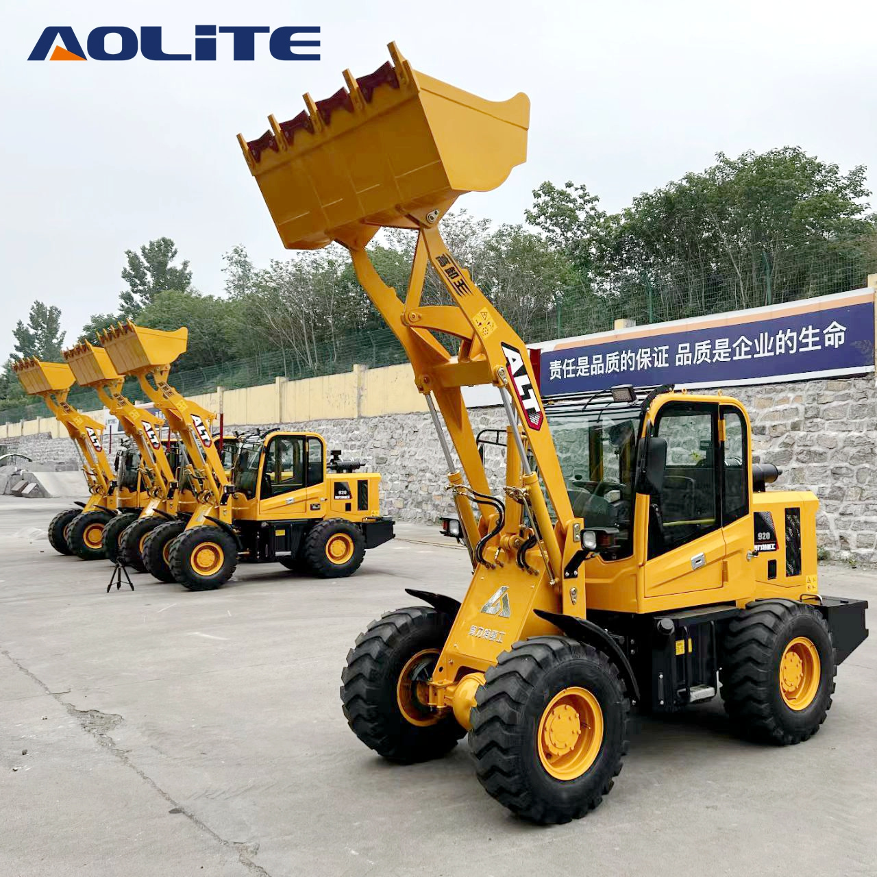 aolite 916D 1ton china small front end wheel loader manufacturers chinese ALT all terrain mini telescopic loader price for sale