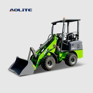 AOLITE E606 600kg 650kg 100% electric mini wheel loader Chinese ALT small all terrain lithium battery compact front end loader