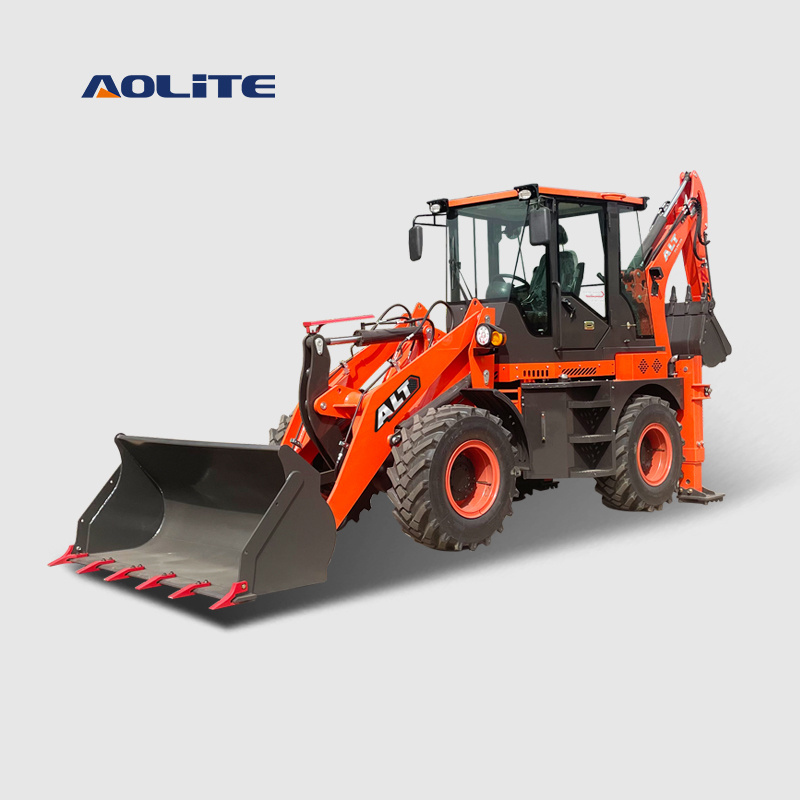 AOLITE CE EURO 5 EPA4 Backhoe loaders Chinese mini small backhoe excavator loader Best value for money kat jcb