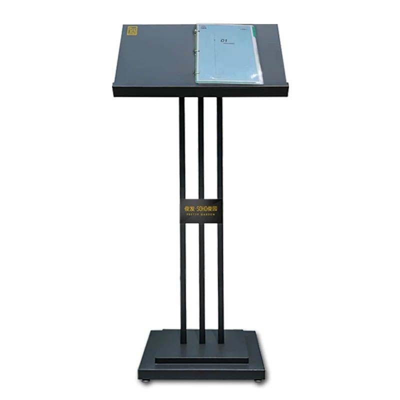 Customized Restaurant Menu Display Stand & Hot Sales  Publicity Rack A4 Hotel Menu Page Flip Floor Display Stand