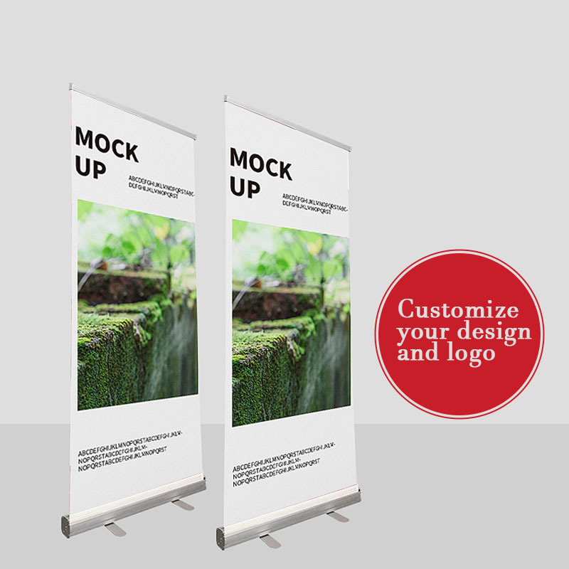 Single Side Display Image Custom Outdoor Optima  Display Rack Pull Ups Retractable Roller banner standee Roll Up Banner Stand