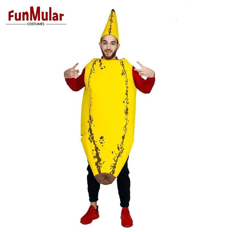 Funmular Funny Creations Realistic Banana Costume for Adult Kids Halloween Costume Theater Plays