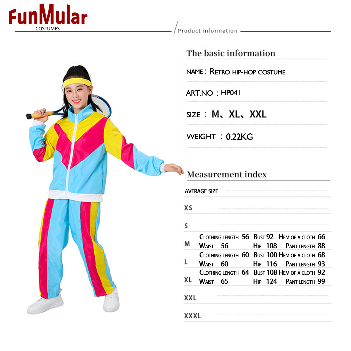 Funmular 80s 90s Disco Costume for Kids Dance Costume Hip Hop Jazz Street pop Dancing Outfits