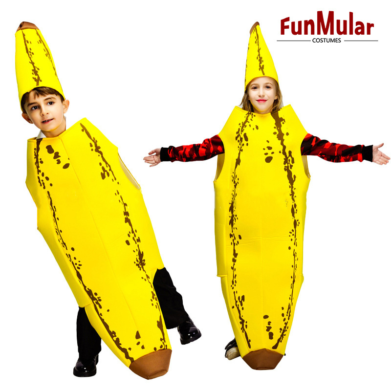 Funmular Funny Creations Realistic Banana Costume for Adult Kids Halloween Costume Theater Plays