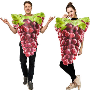 Funmular Funny Fruit Costume Grape for Women and Men for Halloween Cosplay Role-Play