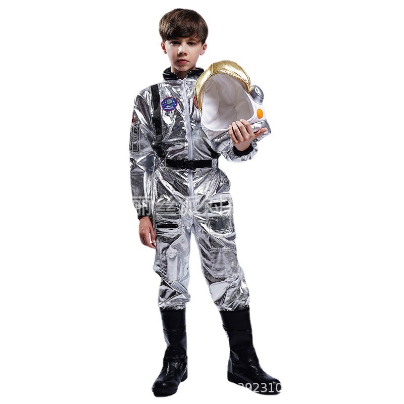 Funmular Kids Astronaut Costume Space Suit Cosplay Party Jumpsuit Halloween Rompers