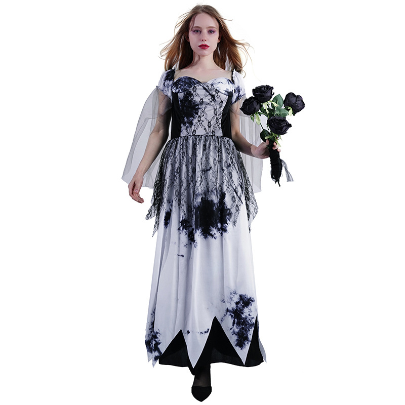 Women Zombie Bride Dress for Halloween Cosplay Party Costume OEM/ODM