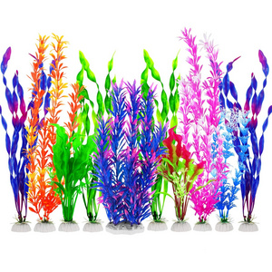 Aquarium Fish Tank Decoration Grass Ornaments Artificial Plastic Plant For Aquarium Tank