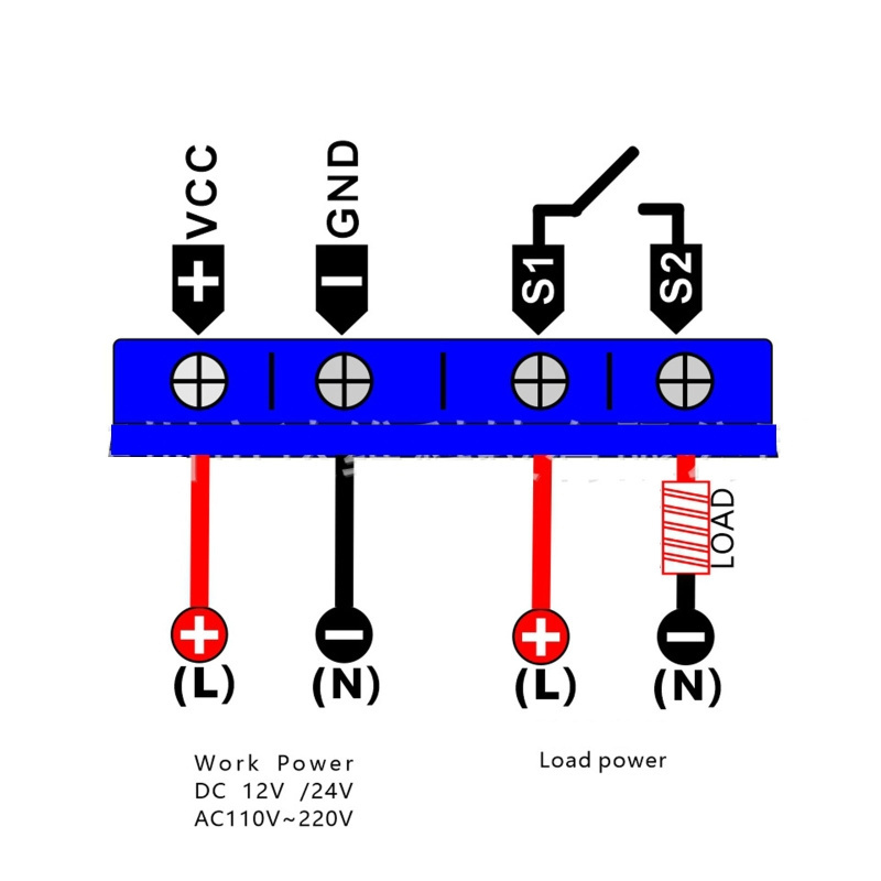 DC 12V/24V/AC220V LED Digital Timer Control Relay Switch Timer Delay Switch Trigger Delay Switch Board For Water Pump