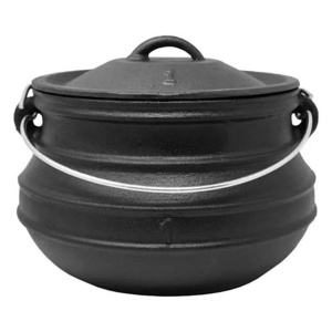 Wholesale Cast Iron Kettle Cauldron Flat Potjie pot 2 gallon