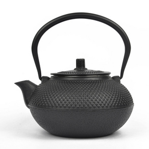 Wholesale Large Teapot Kettle Solid Metal Cast Iron Hobnail TeaPot with SS Filter 1400ml