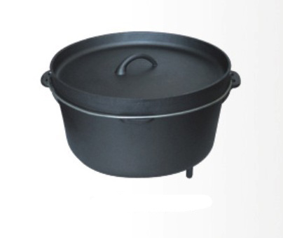 Factory Supply Cast Iron Dutch Oven/Camping Cookware no Leg for Sale