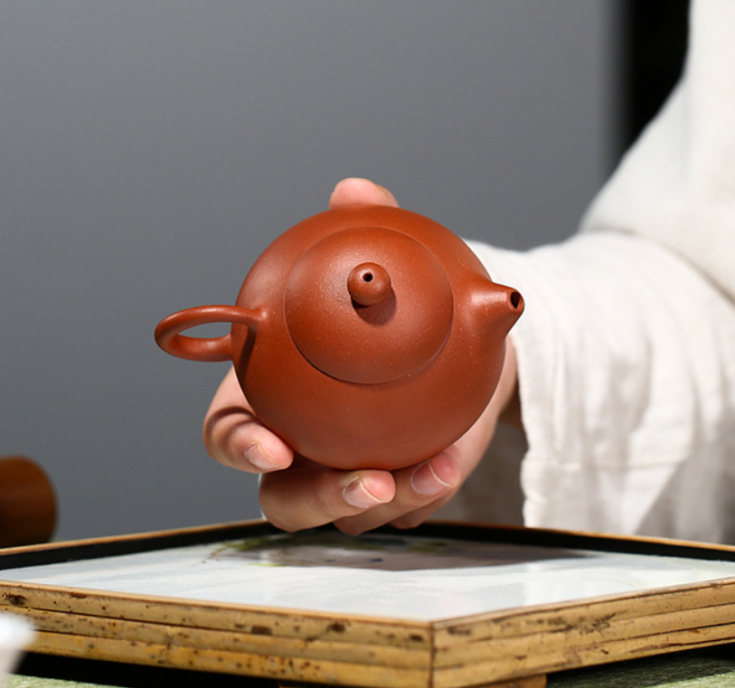 Yixing Zisha Tea Set Handmade Wendan 125ml Purple Clay Teapot Traditional Chinese Kungfu Teapot for Christmas Gift