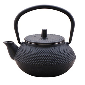 300ml Cast Iron Teapot with Stainless Steel Filter/HOBNAIL CAST IRON kettle Jug theiere fonte