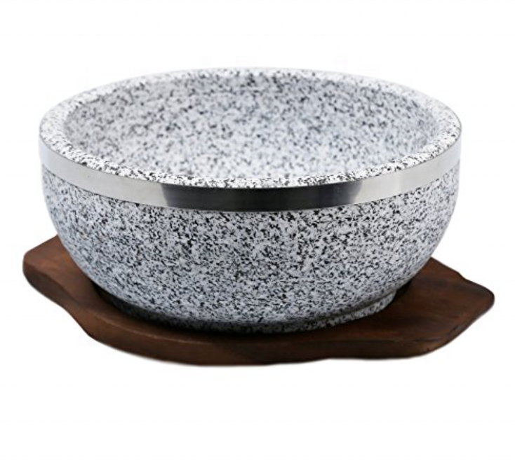 18CM Korean Dolsot Bibimbap Bowl Korean Cuisine Cooking Stone Pot for Sale