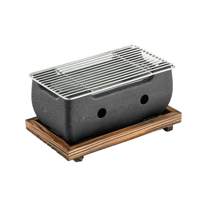 Japanese Style BBQ Grill Portable Barbecue Stove Aluminium Alloy Charcoal Stove Japanese Tabletop Barbecue Tools