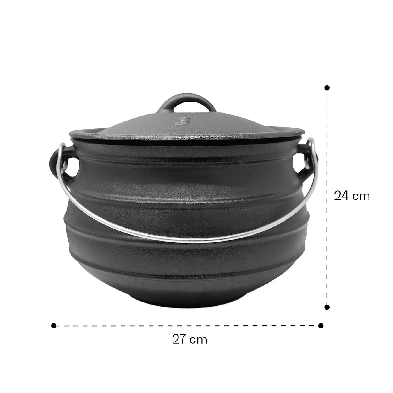 Wholesale Cast Iron Kettle Cauldron Flat Potjie pot 2 gallon