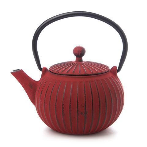 OEM Wholesale Tea Set Gift Durable Cast Iron Teapot Cup Set glazed interior with SS infuser