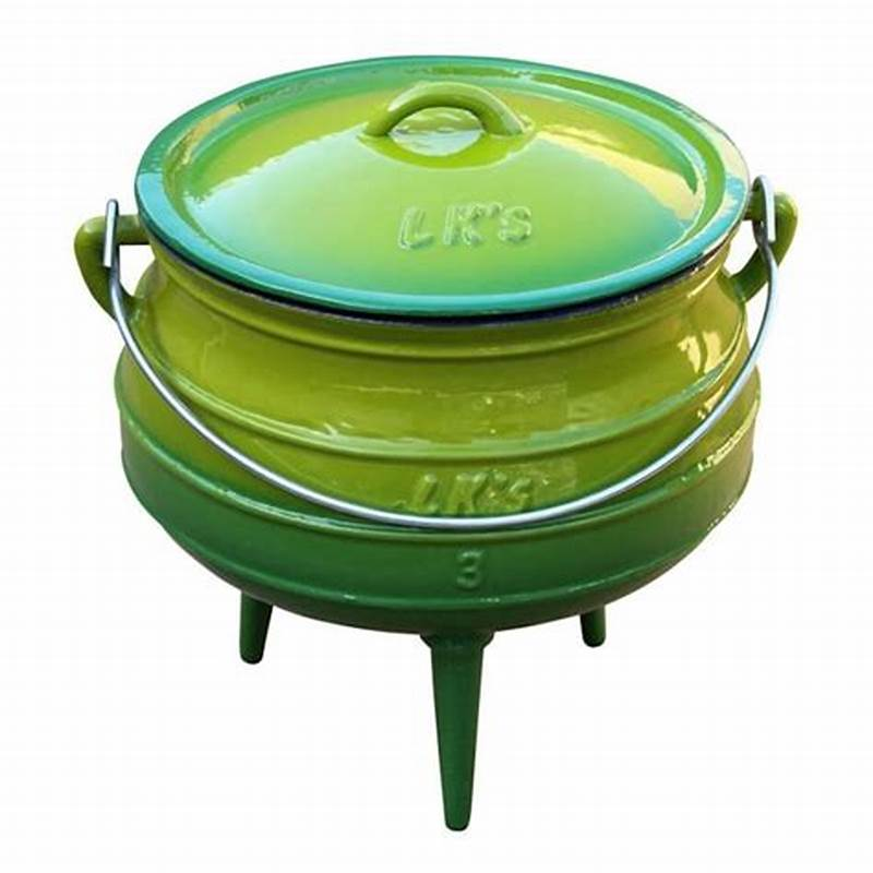 cast iron enamel potjie pot three legs cauldron dutch oven stew pot for camping and outdoor cooking